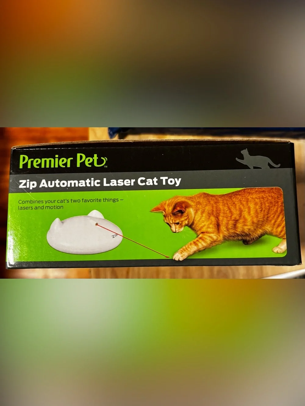 Premier Pet White Automatic Laser Cat Toy with Red Laser